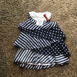 Blue Stars & Stripes Dress 24M New NWT